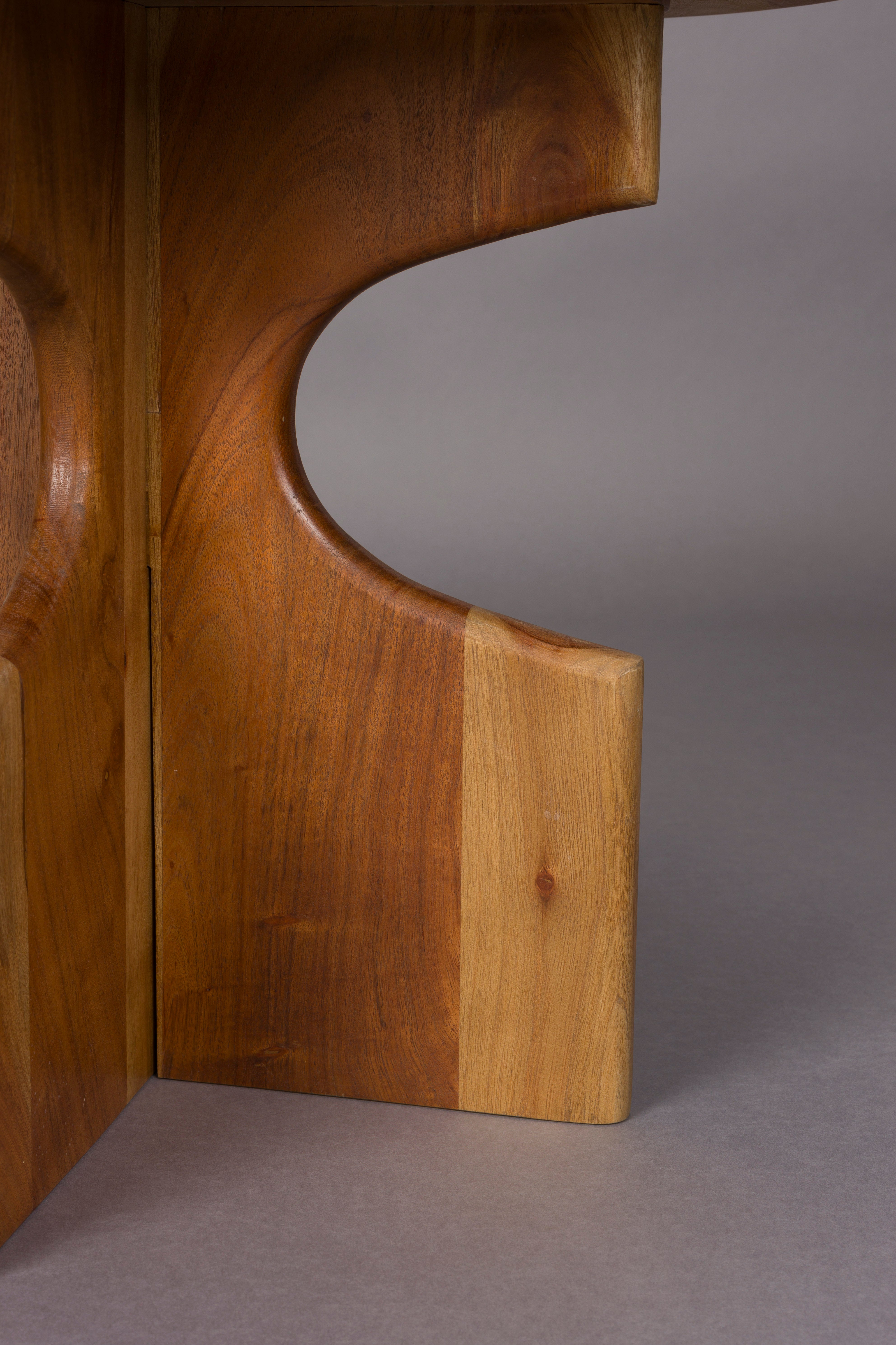 Dutchbone Morgan Carved Mango Wood Side Table